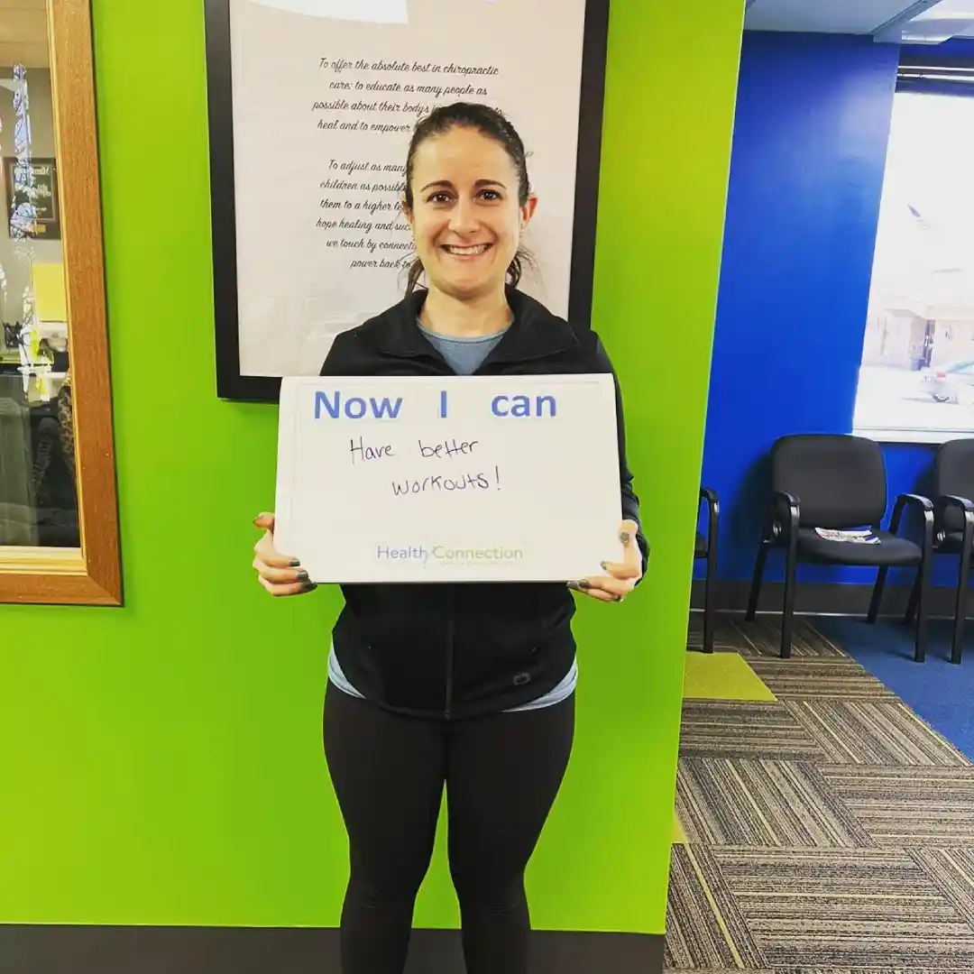 Happy chiropractic patient smiling