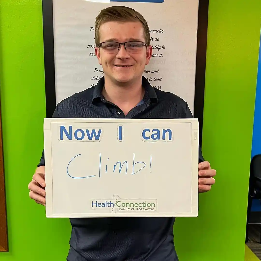 Happy chiropractic patient smiling